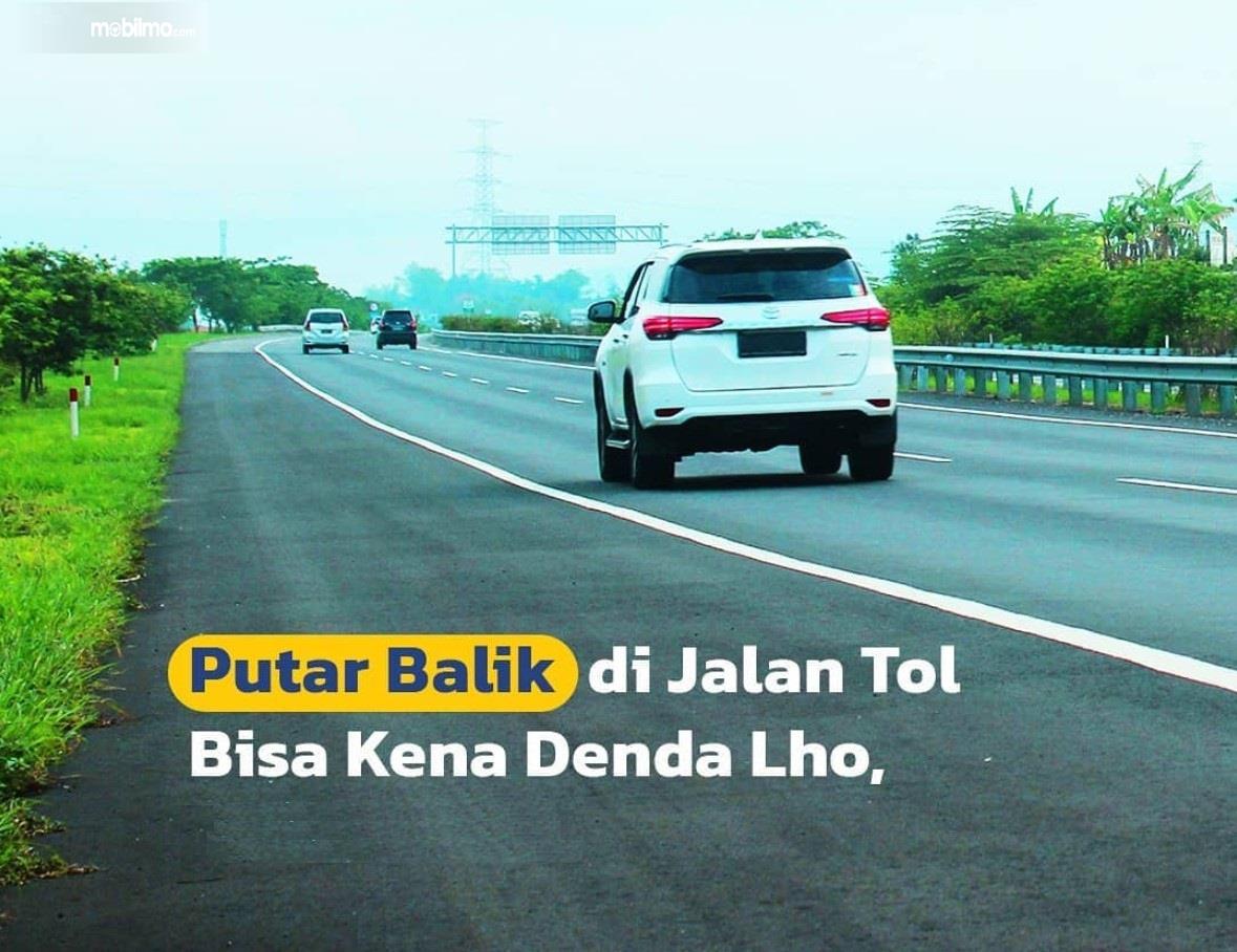 denda putar balik di tol