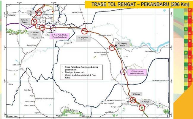 Lengkap Peta Tol Pekanbaru Rengat Terkini - Delameta Bilano